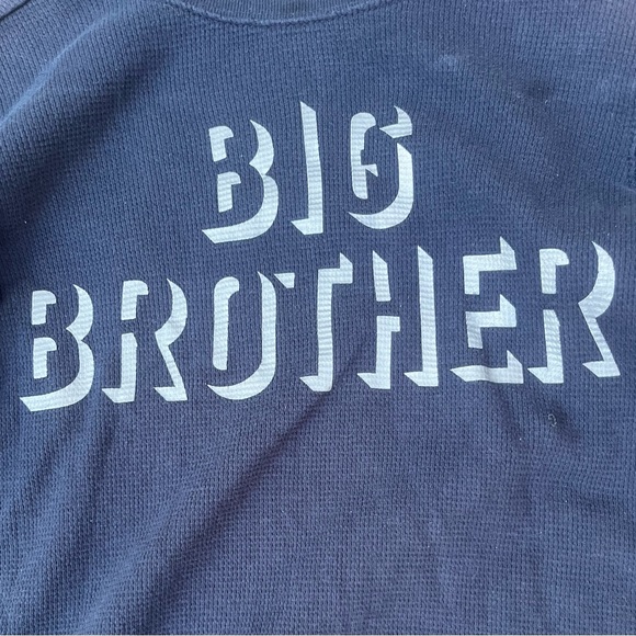 BIG BROTHER BOYS 7 LONG SLEEVE THERMAL SHIRT TOP - Picture 3 of 5